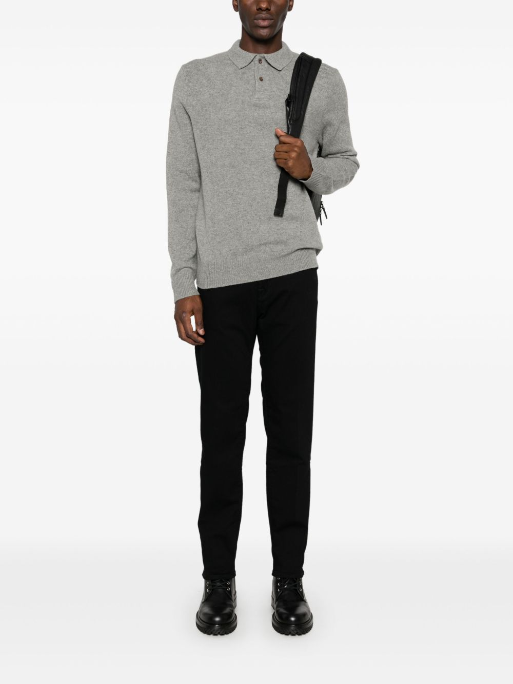 Maison-Kitsune Jacob Cohën Scott Jeans Black Men Slim-Fit Jeans