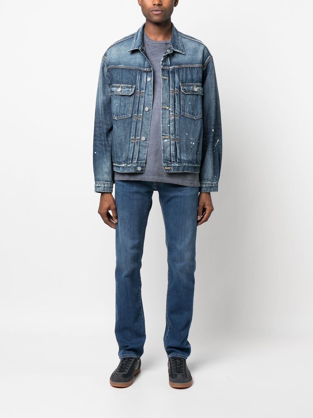 Maison-Kitsune Slim-Fit Jeans Men Jacob Cohën bandana-detail slim-cut Jeans Blue
