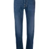 Maison-Kitsune Slim-Fit Jeans Men Jacob Cohën bandana-detail slim-cut Jeans Blue