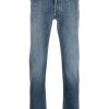 Men Regular & Straight-Leg Jeans Maison-Kitsune Jacob Cohën logo-patch slim-fit Jeans Blue