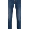 Maison-Kitsune Jacob Cohën Skinny Stonewashed Jeans Blue Men Skinny Jeans