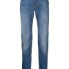 Maison-Kitsune Regular & Straight-Leg Jeans Men Jacob Cohën logo-embroidered Distressed Jeans Blue