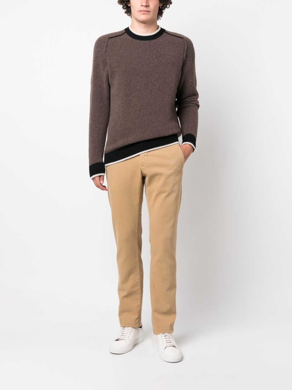 Jacob Cohën Bobby slim-fit Cotton Chinos Neutrals Maison-Kitsune Men Chinos