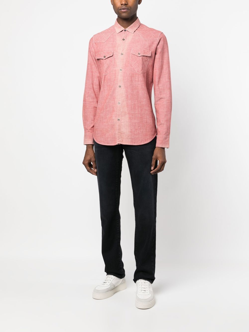 Maison-Kitsune Jacob Cohën low-rise straight.leg Jeans Blue Men Regular & Straight-Leg Jeans