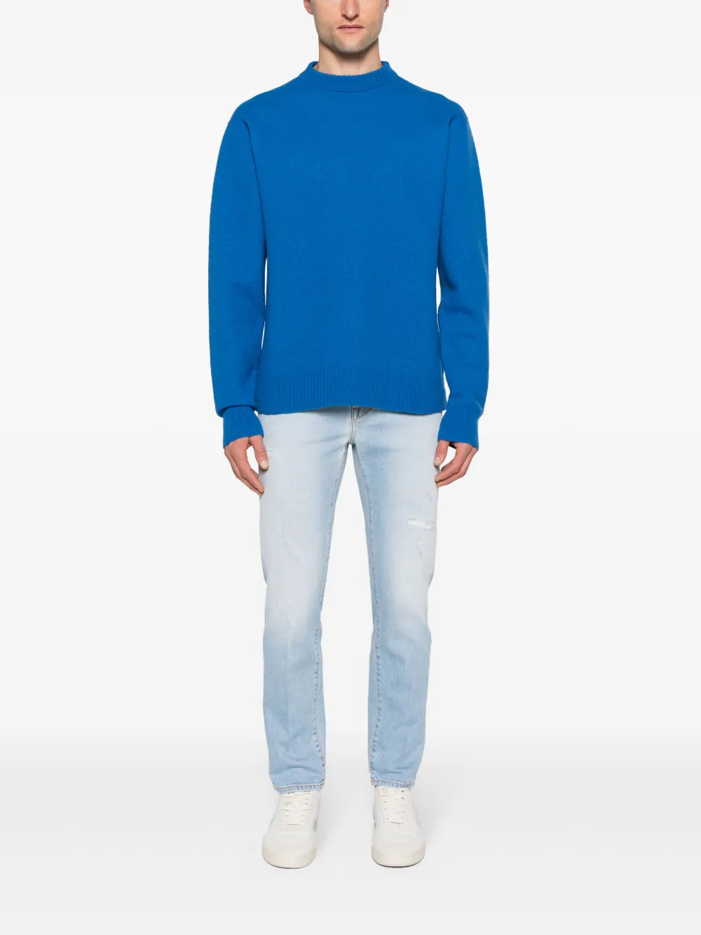 Jacob Cohën Scott slim-fit Cropped Jeans Blue Maison-Kitsune Men Slim-Fit Jeans