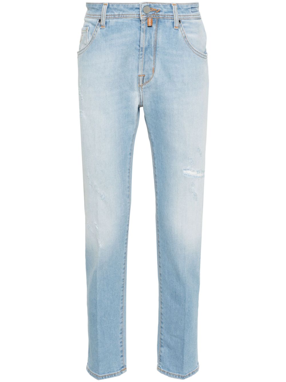 Jacob Cohën Scott slim-fit Cropped Jeans Blue Maison-Kitsune Men Slim-Fit Jeans