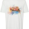 Maison-Kitsune T-Shirts Men Jacob Cohën illustration-print Cotton T-shirt Green
