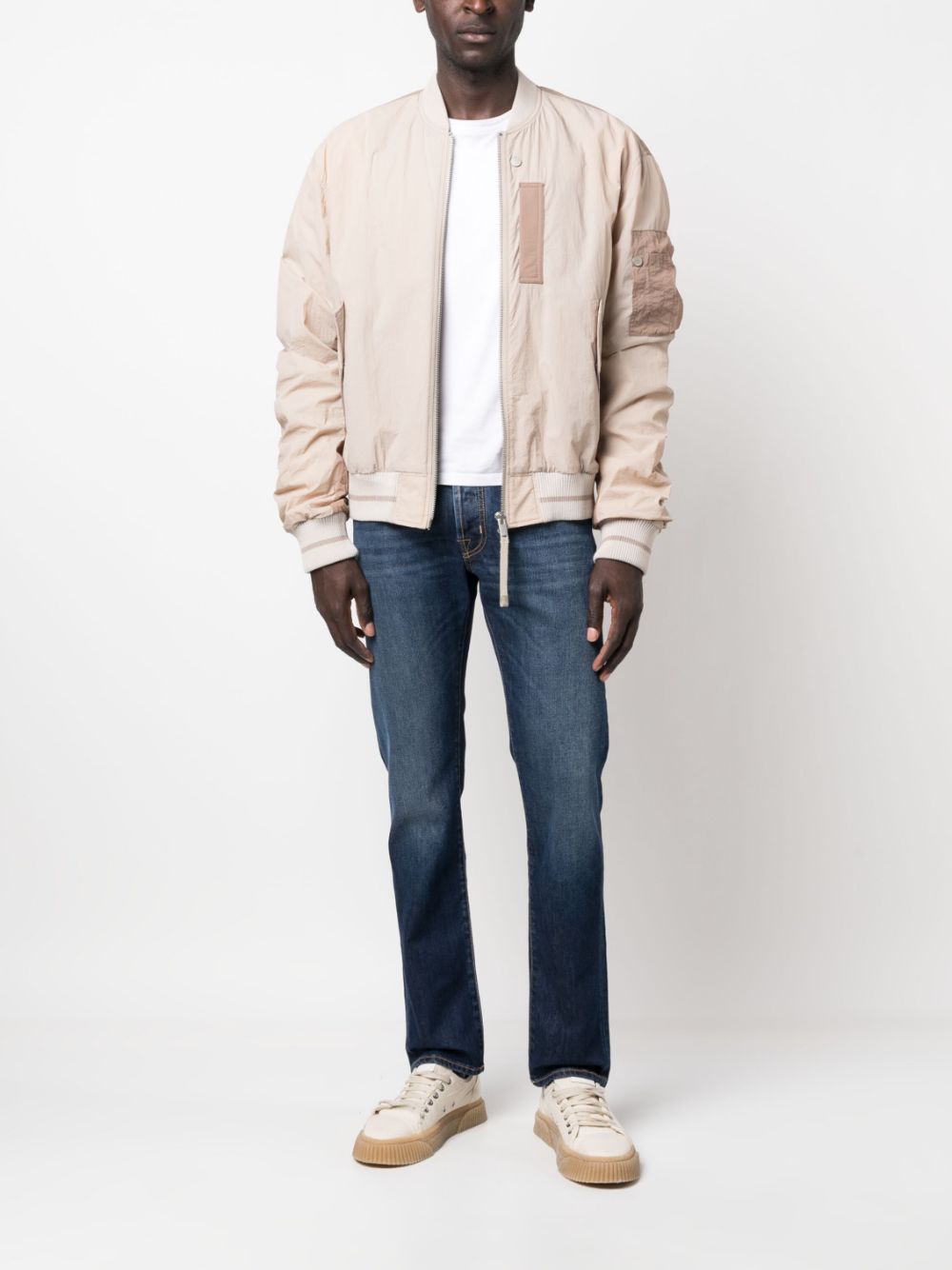 Maison-Kitsune Slim-Fit Jeans Men Jacob Cohën embroidered-logo Slim Jeans Blue