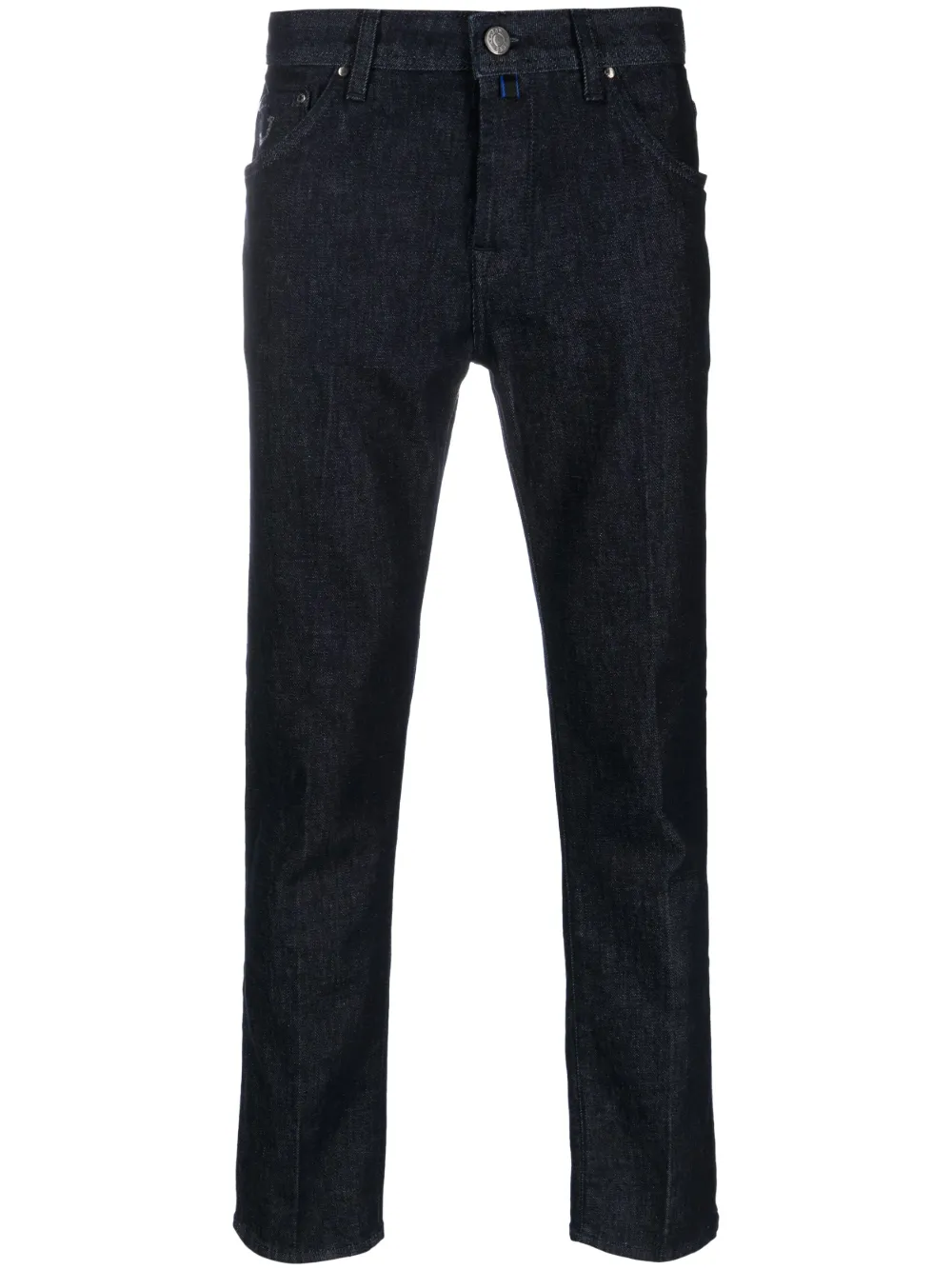 Maison-Kitsune Slim-Fit Jeans Men Jacob Cohën logo-patch mid-rise Jeans Blue