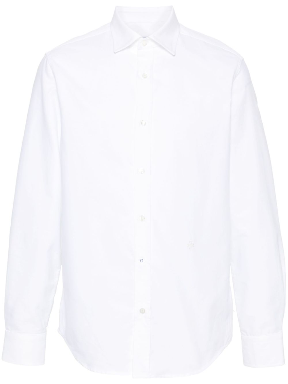 Maison-Kitsune Jacob Cohën Piqué Shirt White Men Shirts