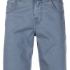 Jacob Cohën logo-patch Straight Shorts Blue Maison-Kitsune Men Bermuda Shorts