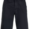 Jacob Cohën logo-patch Cotton Bermuda Shorts Blue Men Bermuda Shorts Maison-Kitsune