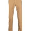 Jacob Cohën logo-patch Tailored Trousers Neutrals Men Regular-Fit & Straight Leg Pants Maison-Kitsune