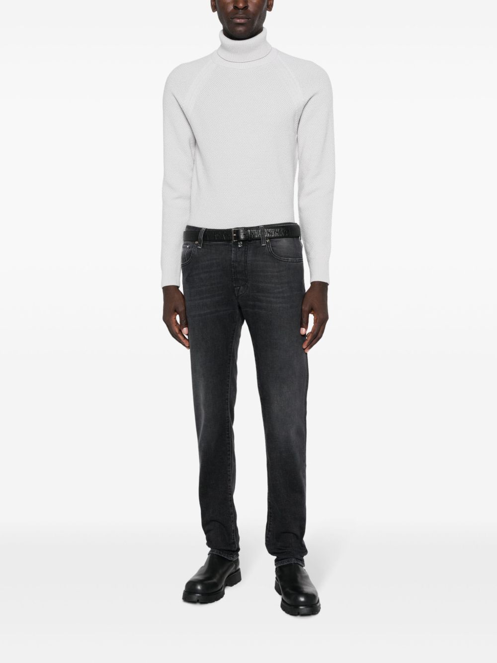 Maison-Kitsune Jacob Cohën Bard slim-cut Jeans Black Men Slim-Fit Jeans