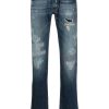 Jacob Cohën Distressed Tapered Jeans Blue Men Tapered Jeans Maison-Kitsune
