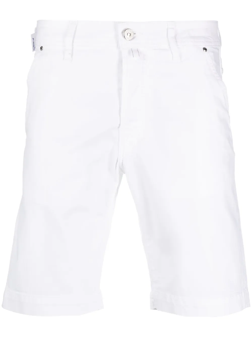 Jacob Cohën logo-patch Bermuda Shorts White Maison-Kitsune Men Bermuda Shorts
