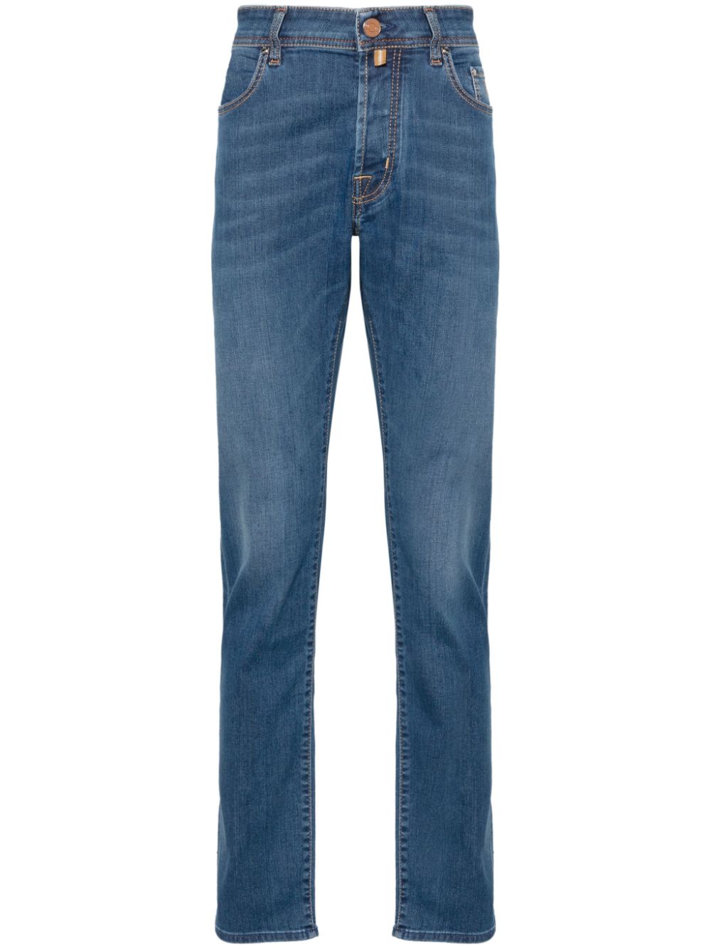 Maison-Kitsune Jacob Cohën Bard low-rise slim-fit Jeans Blue Men Slim-Fit Jeans