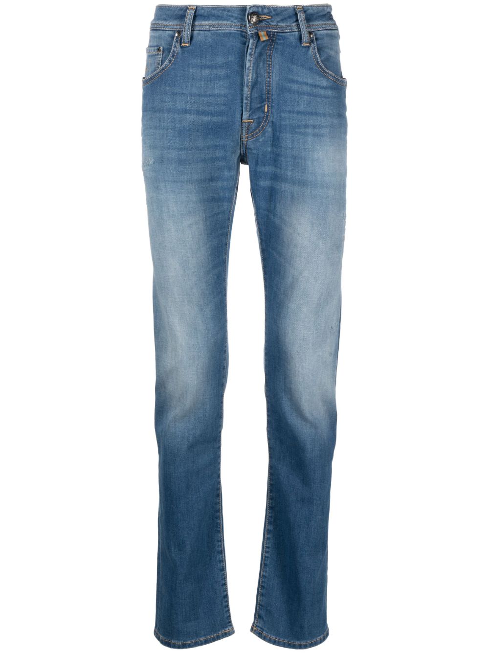 Maison-Kitsune Jacob Cohën Faded straight-leg Jeans Blue Men Regular & Straight-Leg Jeans