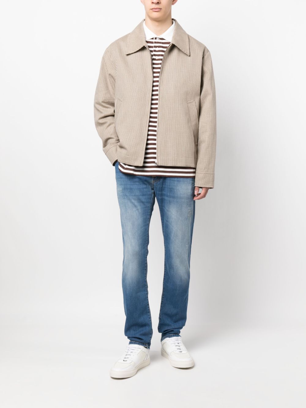 Maison-Kitsune Jacob Cohën Faded straight-leg Jeans Blue Men Regular & Straight-Leg Jeans