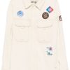 Maison-Kitsune Jacob Cohën patch-detailing Jacket Neutrals Men Shirt Jackets