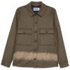 Jacob Cohën bleached-effect Shirt Green Men Shirts Maison-Kitsune