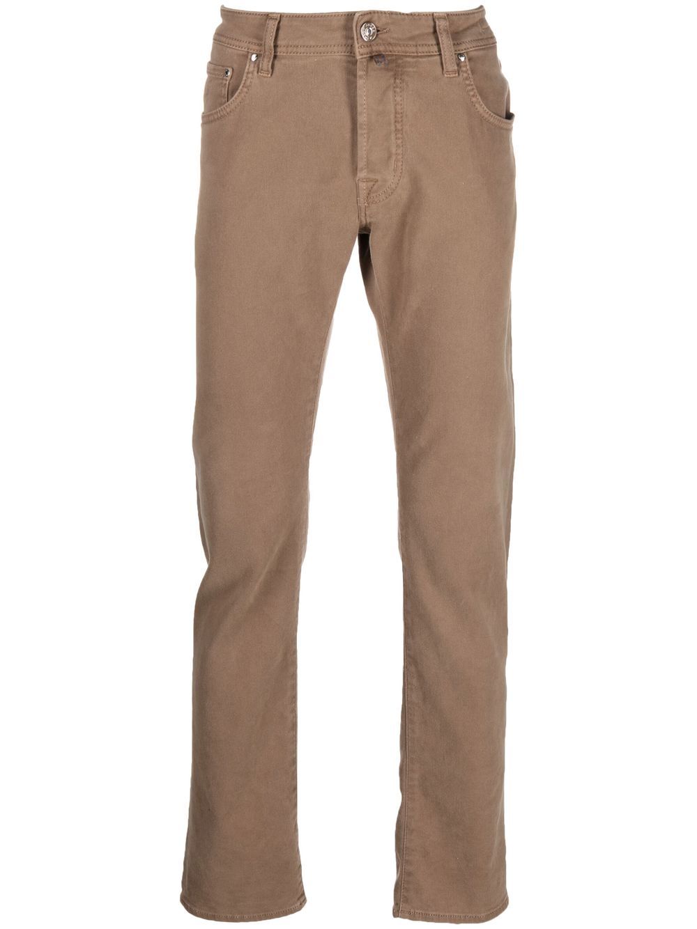 Jacob Cohën five-pocket Slim Trousers Neutrals Maison-Kitsune Men Regular-Fit & Straight Leg Pants