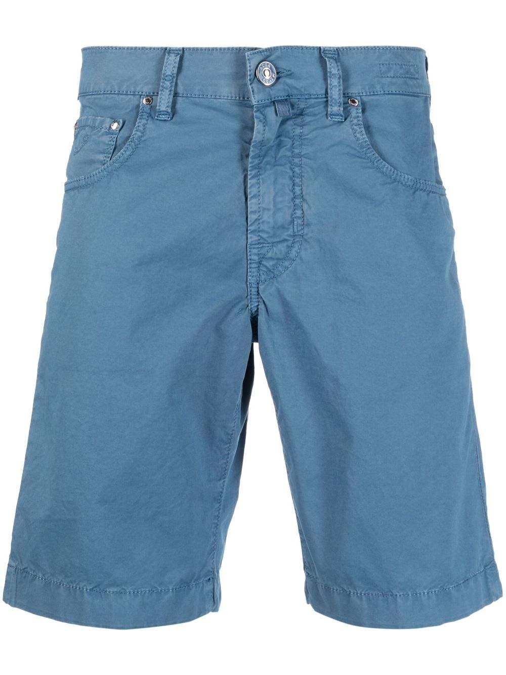 Jacob Cohën logo-patch Stretch Bermuda Shorts Blue Maison-Kitsune Men Bermuda Shorts