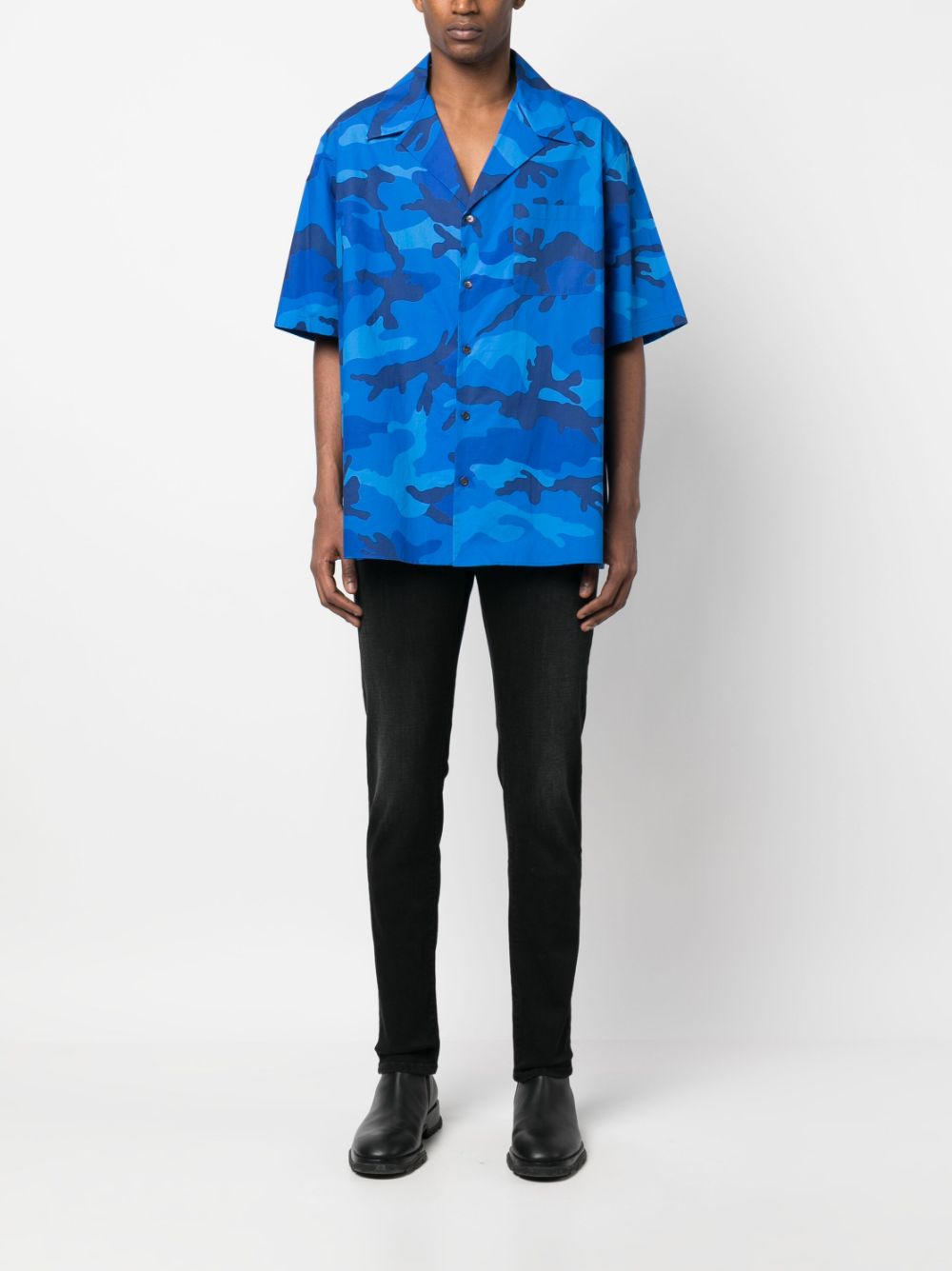 Maison-Kitsune Skinny Pants Men Jacob Cohën contrasting-pocket Skinny Trousers Black