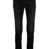 Maison-Kitsune Skinny Pants Men Jacob Cohën contrasting-pocket Skinny Trousers Black