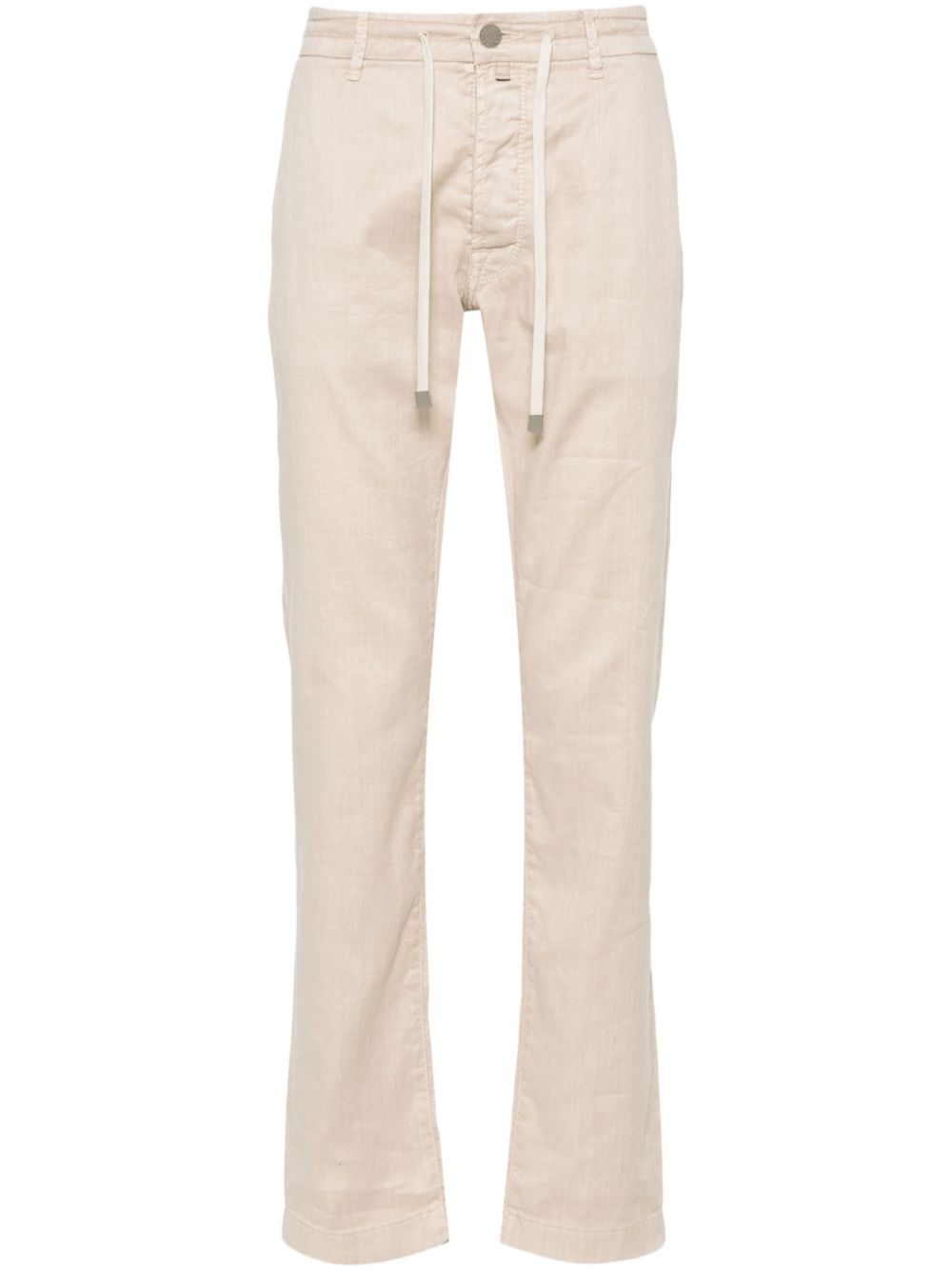 Jacob Cohën Pharrel Active mid-waist carrot-cut Trousers Neutrals Maison-Kitsune Men Tapered Pants