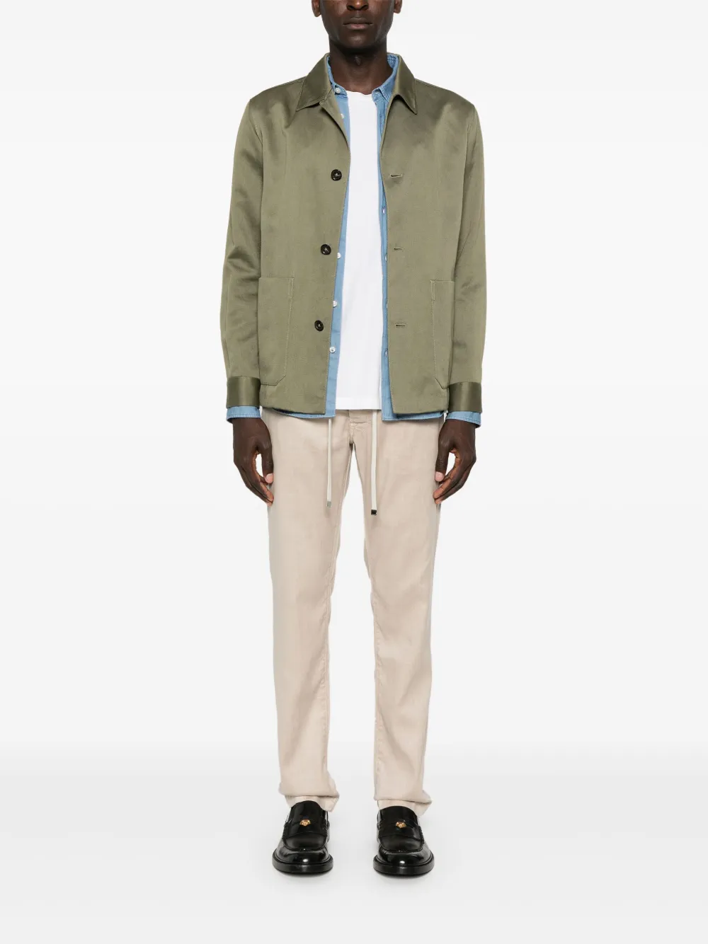 Jacob Cohën Pharrel Active mid-waist carrot-cut Trousers Neutrals Maison-Kitsune Men Tapered Pants