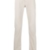 Jacob Cohën embroidered-logo straight-leg Trousers Neutrals Maison-Kitsune Men Regular-Fit & Straight Leg Pants