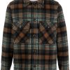 Maison-Kitsune Jacob Cohën check-pattern spread-collar Shirt Brown Men Shirts