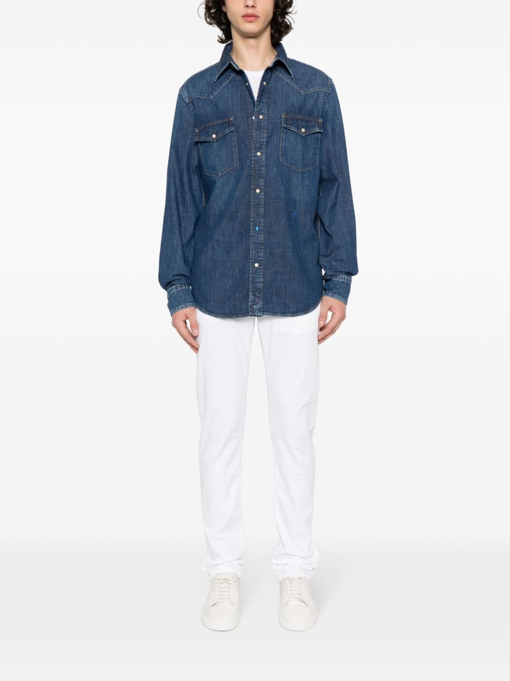 Jacob Cohën Nick slim-fit Jeans White Men Slim-Fit Jeans Maison-Kitsune