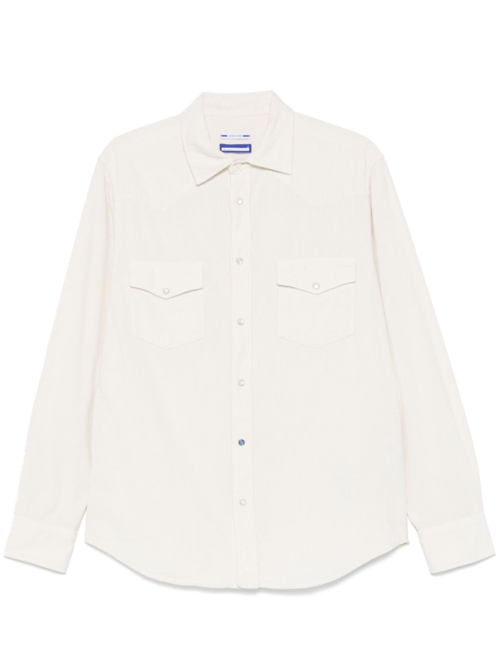 Men Shirts Maison-Kitsune Jacob Cohën Corduroy Shirt White