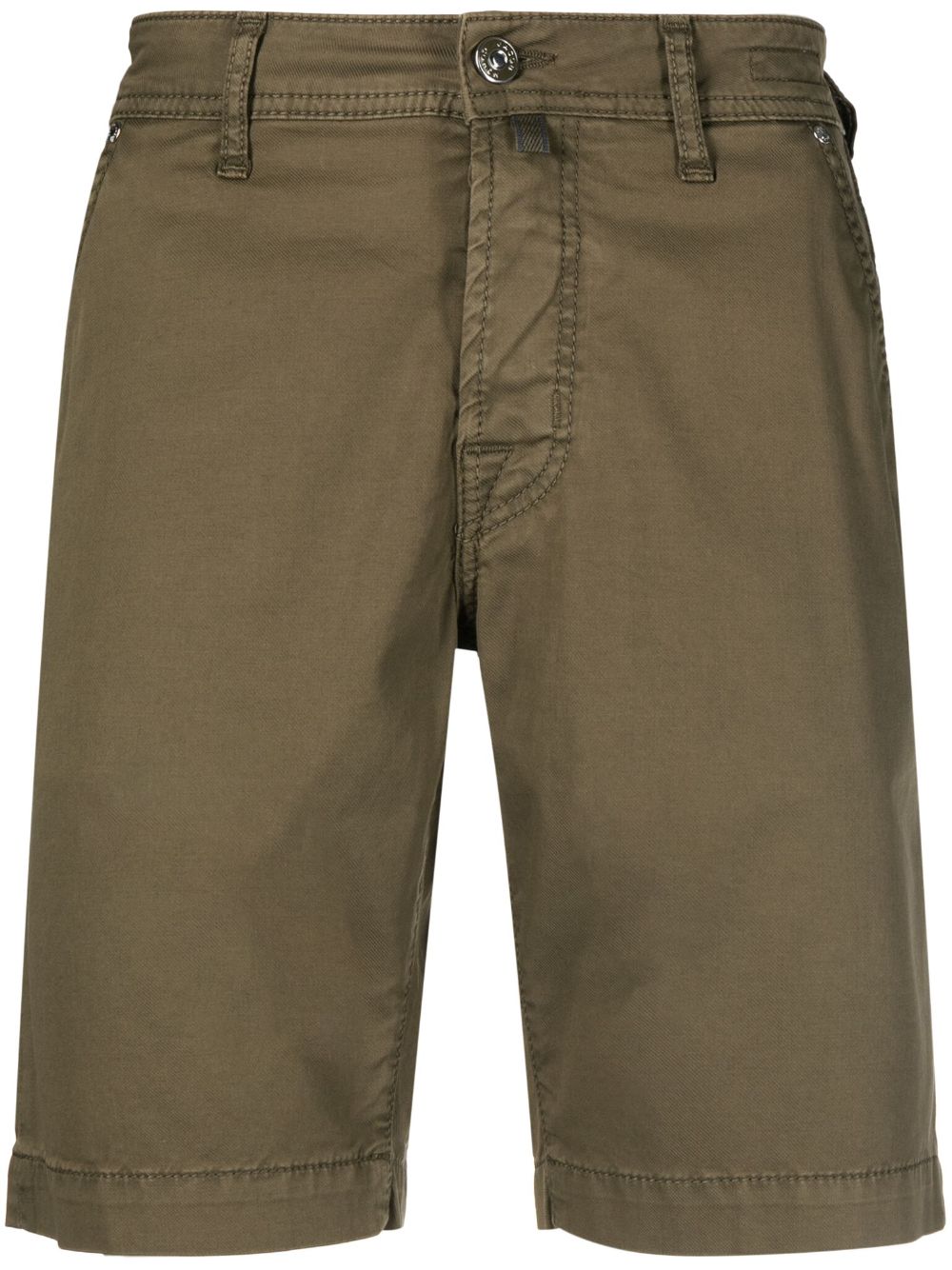 Maison-Kitsune Bermuda Shorts Men Jacob Cohën cotton-blend Bermuda Shorts Green