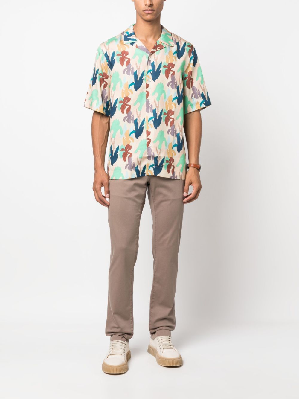 Men Chinos Maison-Kitsune Jacob Cohën mid-rise Chino Trousers Neutrals