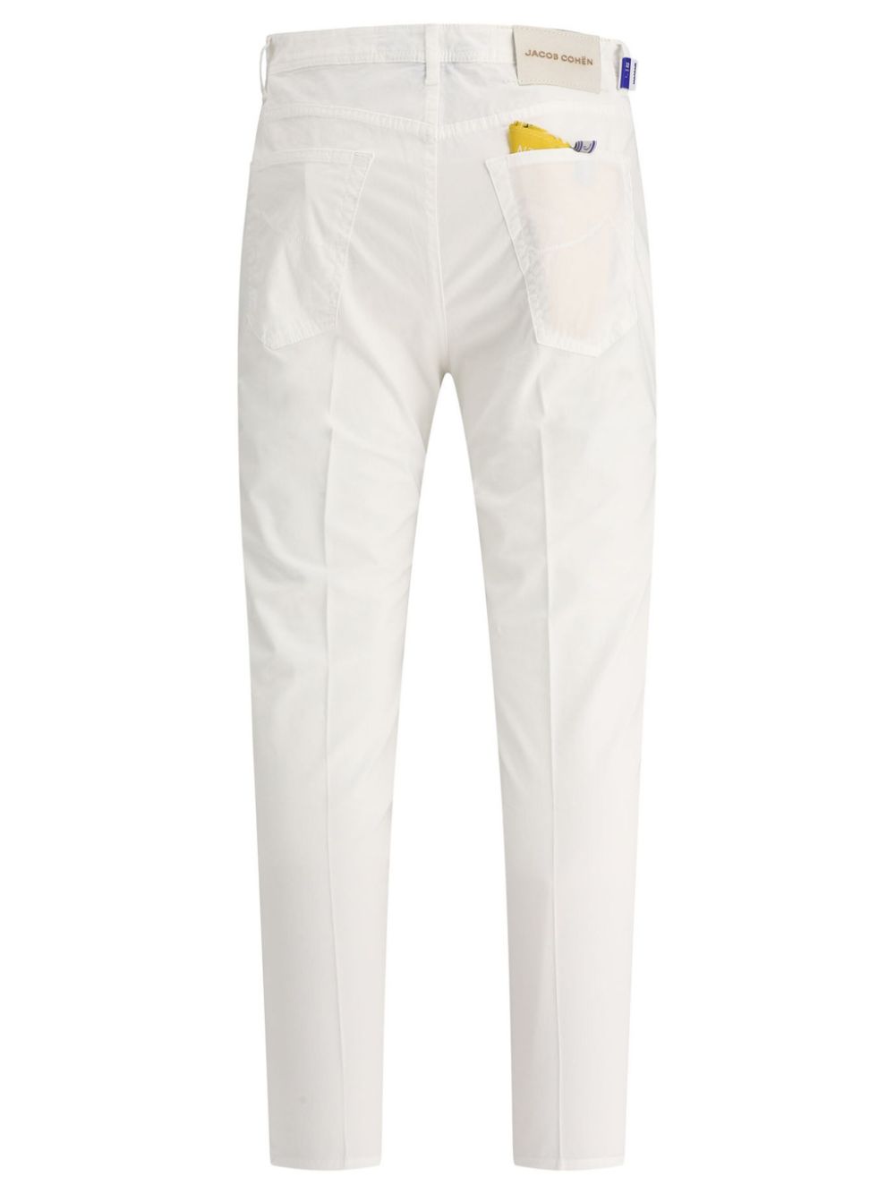 Jacob Cohën logo-patch Jeans White Men Tapered Jeans Maison-Kitsune