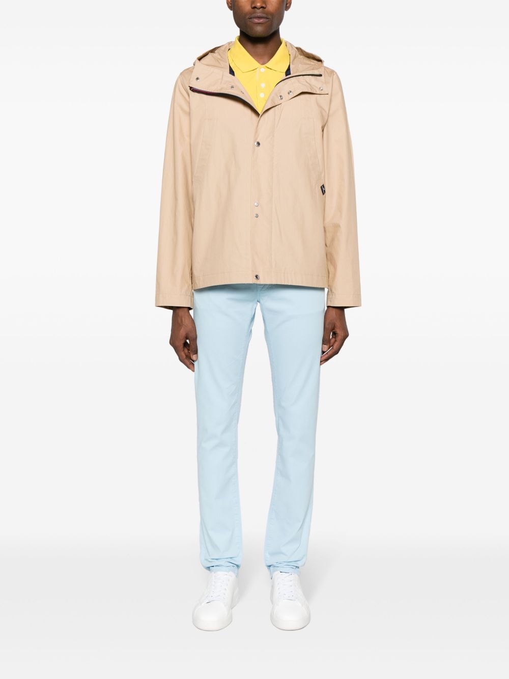 Maison-Kitsune Jacob Cohën Bard mid-rise slim-fit Trousers Blue Men Regular-Fit & Straight Leg Pants