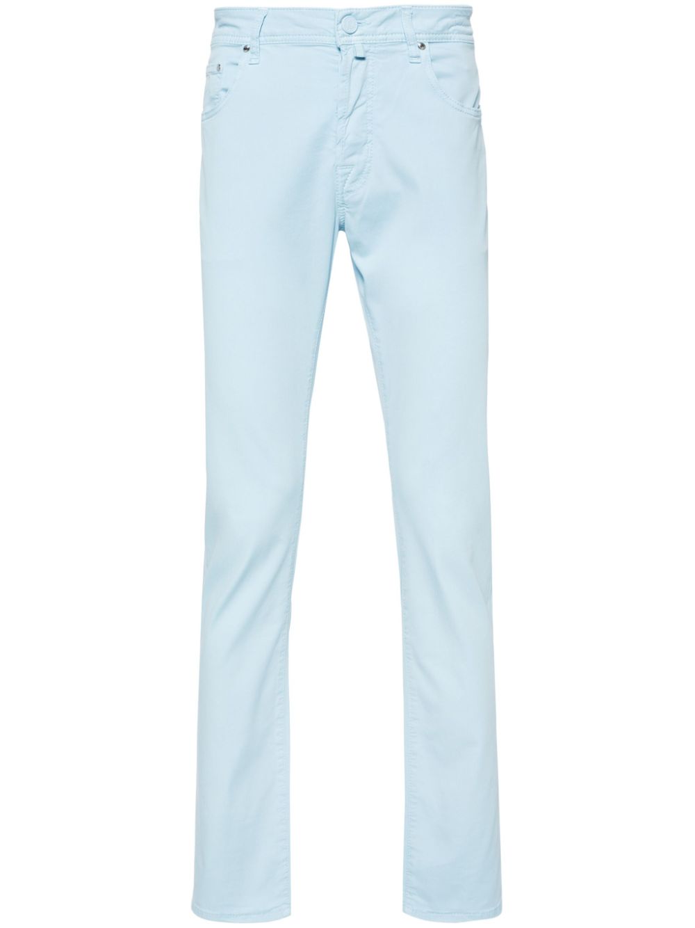 Maison-Kitsune Jacob Cohën Bard mid-rise slim-fit Trousers Blue Men Regular-Fit & Straight Leg Pants
