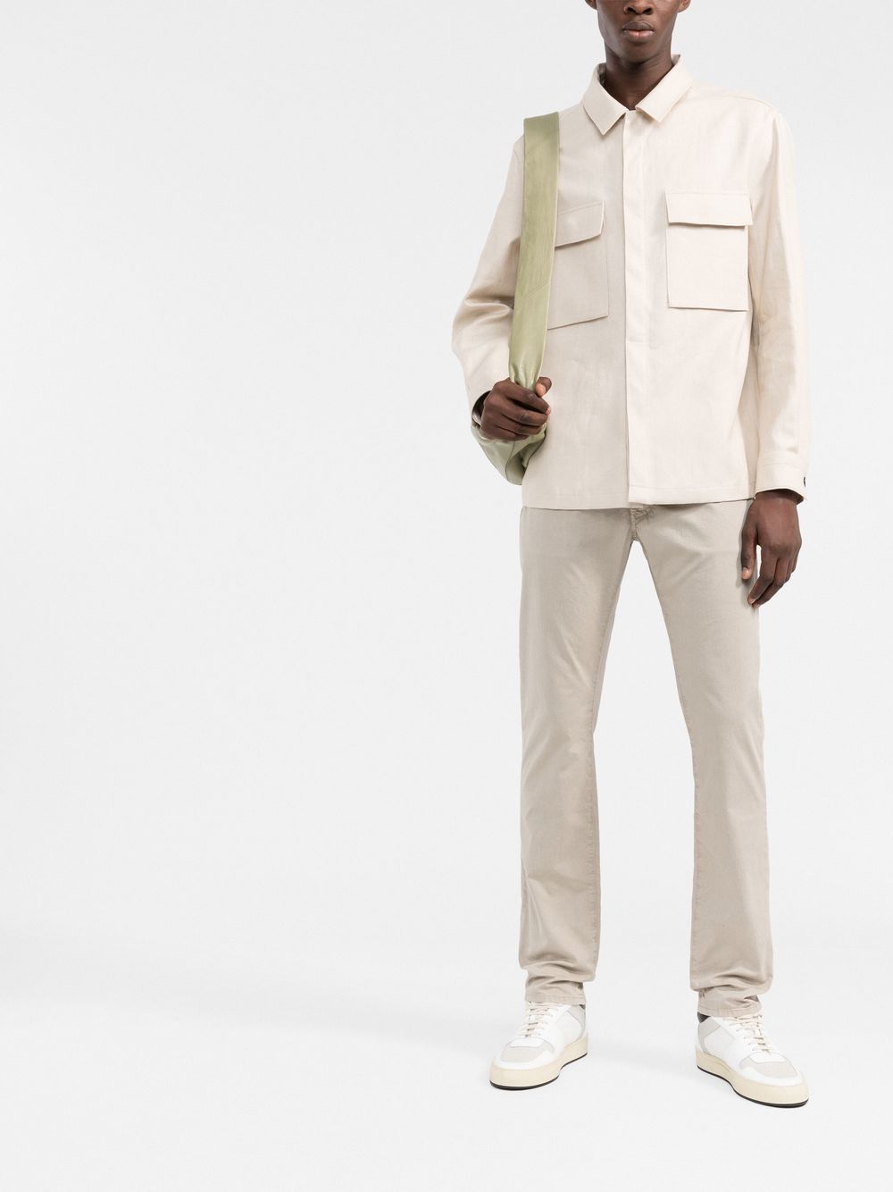 Men Regular-Fit & Straight Leg Pants Maison-Kitsune Jacob Cohën straight-leg Trousers Neutrals