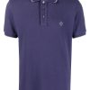 Men Polo Shirts Maison-Kitsune Jacob Cohën logo-embroidered Polo Shirt Purple