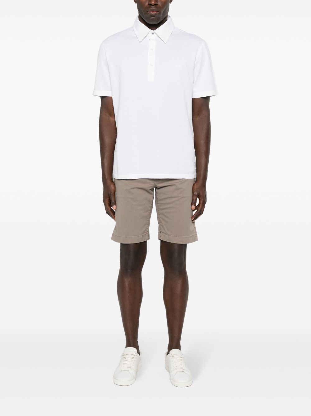 Jacob Cohën logo-embroidered Piqué Polo Shirt White Maison-Kitsune Men Polo Shirts