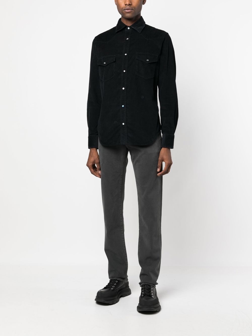Men Regular & Straight-Leg Jeans Maison-Kitsune Jacob Cohën mid-rise straight-leg Jeans Grey