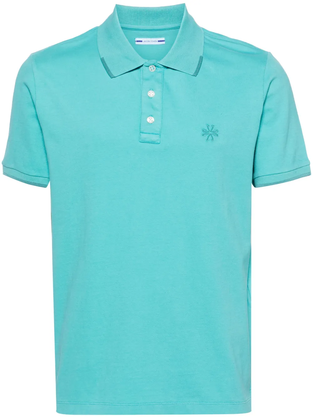Jacob Cohën short-sleeve Piqué Polo Shirt Blue Maison-Kitsune Men Polo Shirts