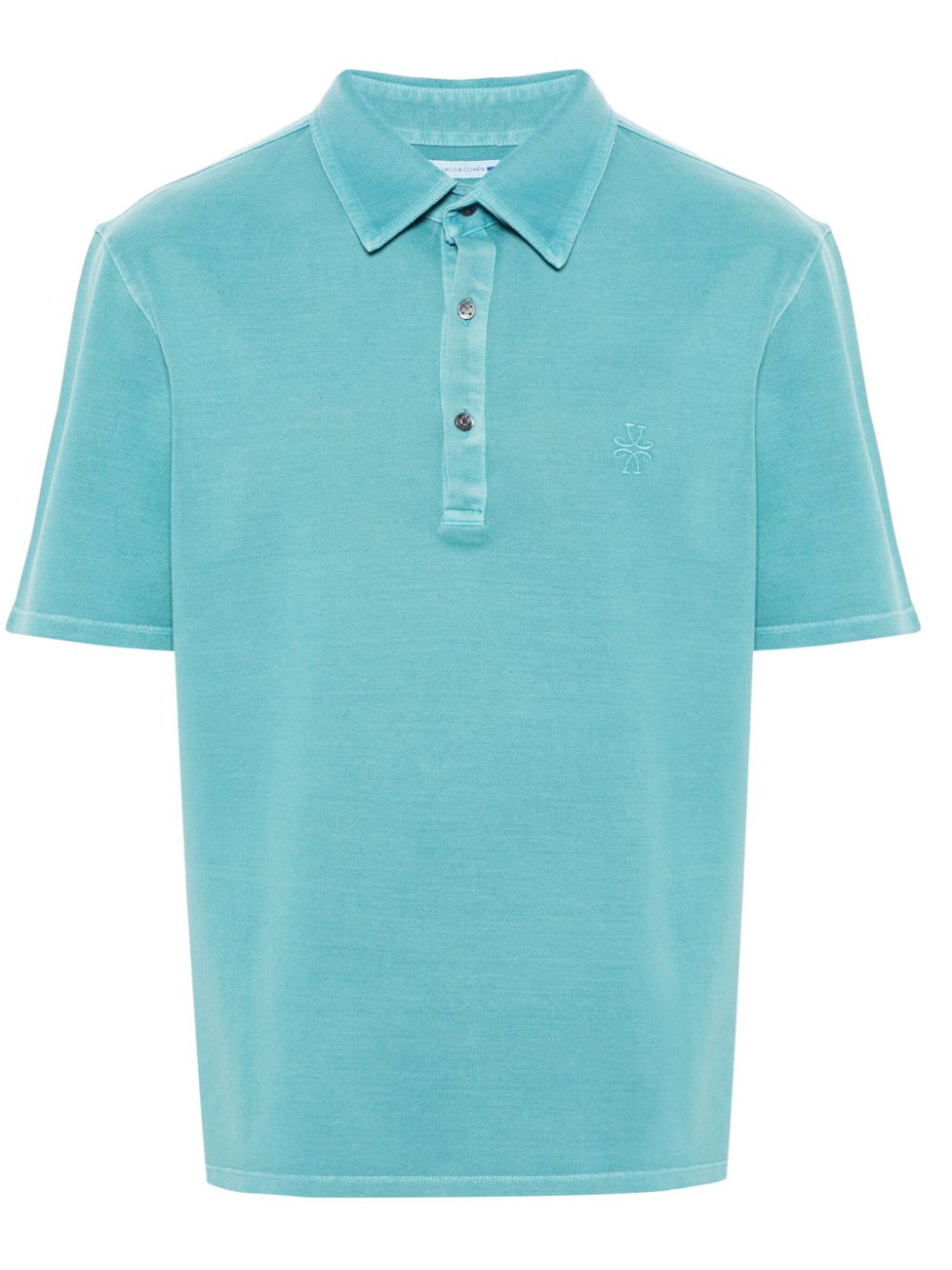 Jacob Cohën monogram-embroidered Polo Shirt Blue Men Polo Shirts Maison-Kitsune