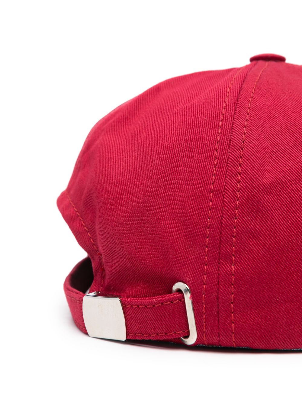 Jacob Cohën logo-embroidered Baseball Cap Red Men Hats Maison-Kitsune