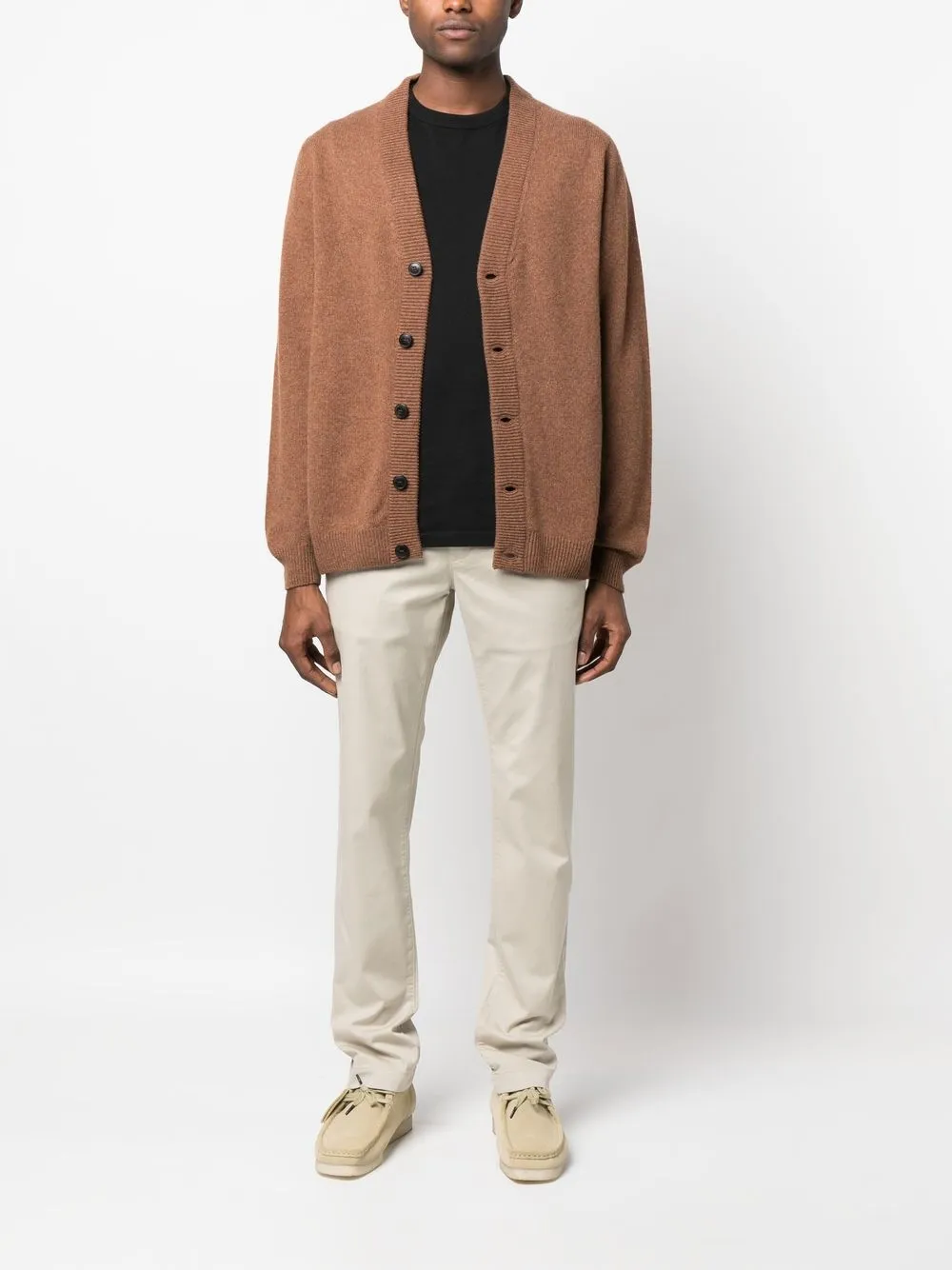 Maison-Kitsune Skinny Pants Men Jacob Cohën Bobby slim-fit Trousers Neutrals