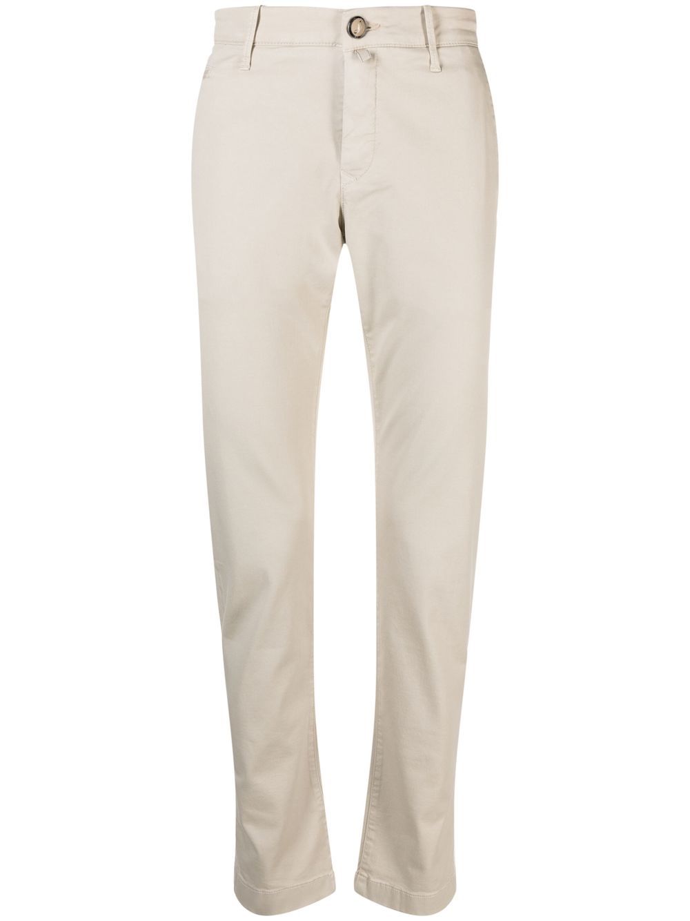 Maison-Kitsune Skinny Pants Men Jacob Cohën Bobby slim-fit Trousers Neutrals