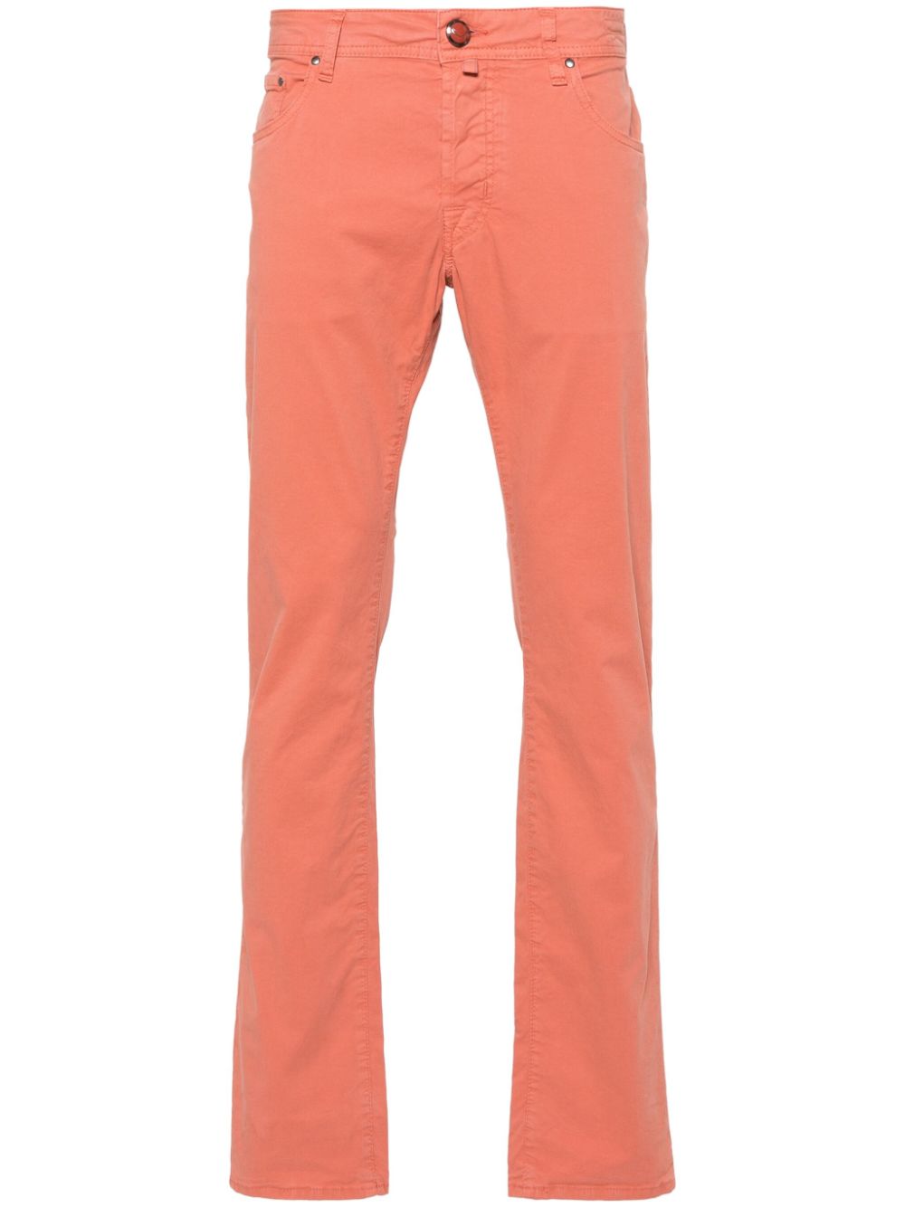 Men Regular-Fit & Straight Leg Pants Maison-Kitsune Jacob Cohën Nick slim-fit Trousers Orange